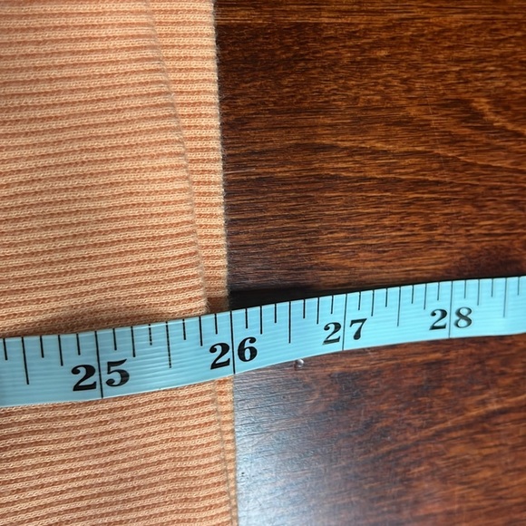 T by Talbots Womens Top XS French Terry Orange/Melon Tulip Hem Pullover NWOT - Picture 11 of 12